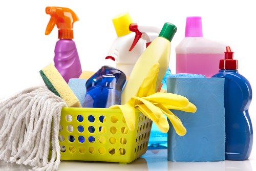 Office cleaning team maintaining a Nottinghill workspace