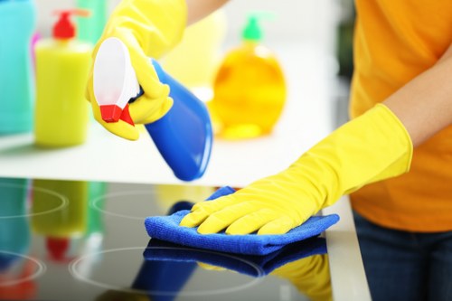Supervisor checking service records during a complaints review