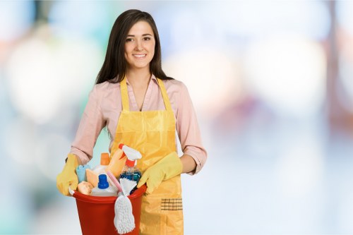 Eco-friendly office cleaning supplies used in Nottinghill offices