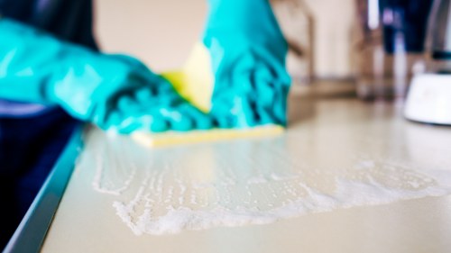 Deep cleaning a fabric sofa in Nottinghill