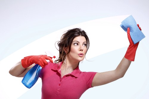 Bathroom cleaning in a Nottinghill property